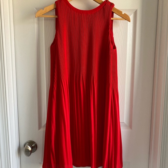 Loft Pleated Swing Dress. XXSP. - Picture 6 of 8